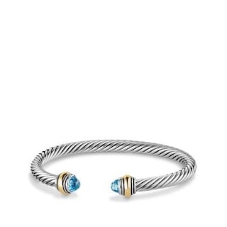 Cable Classic Bracelet with 14K Gold Accent, 5mm | David Yurman