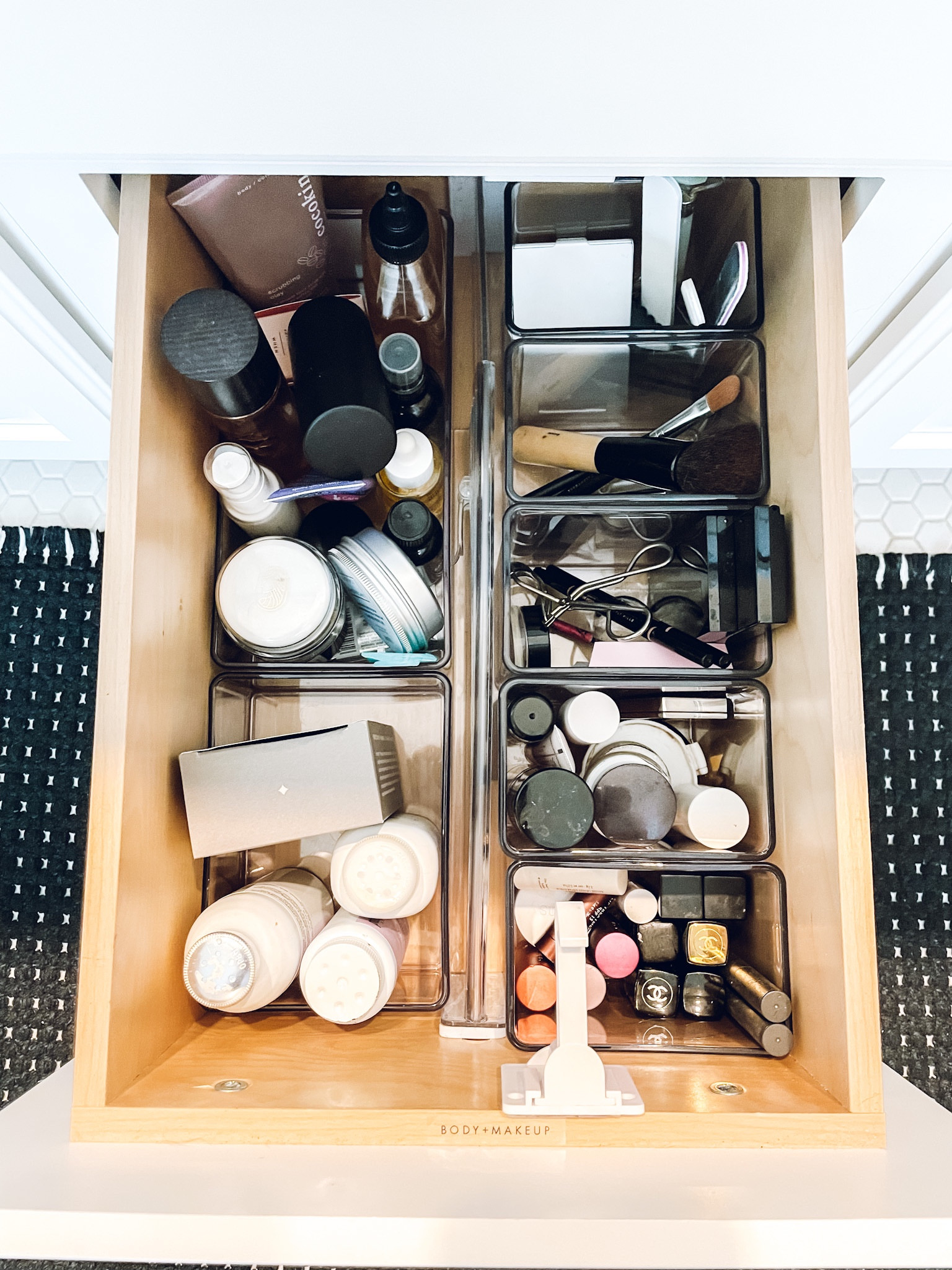 Body + make up organization. Home Edit organizers and iDesign expandable drawer dividers✨

#LTKhome #LTKunder100 #LTKbeauty