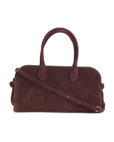 Made In Italy Suede East West Satchel | TJ Maxx