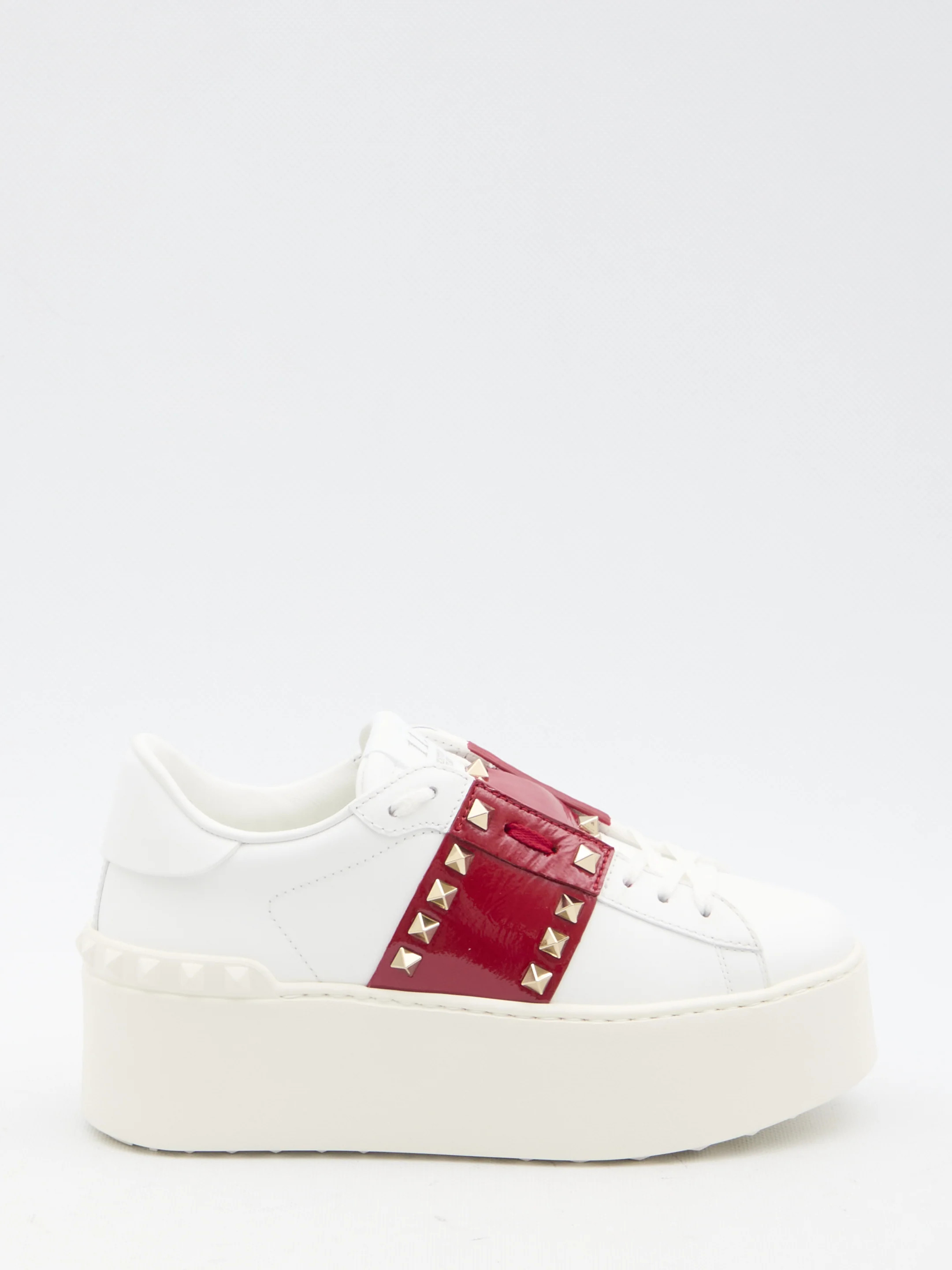 Valentino Garavani Flatform Rockstud Untitled Sneakers | Shop Simon