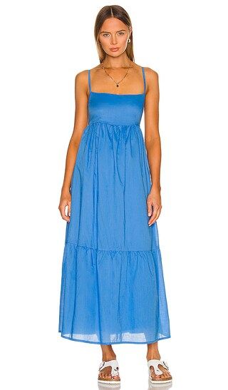 Katya Maxi Dress in Plain Mediterranean Blue | Revolve Clothing (Global)