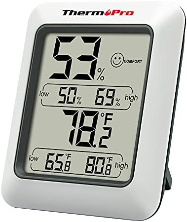 ThermoPro TP50 Digital Hygrometer Indoor Thermometer Room Thermometer and Humidity Gauge with Tem... | Amazon (US)