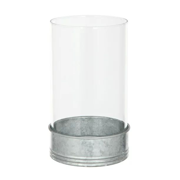 Better Homes & Gardens Galvanized Metal Hurricane Candle Holder - Walmart.com | Walmart (US)