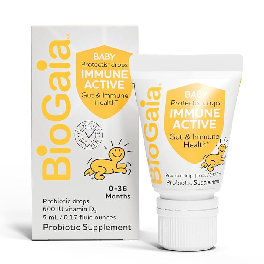 BioGaia Immune Active Baby Probiotic Drops + Vitamin D | for Babies & Toddlers 0-36 Months | Supp... | Amazon (US)