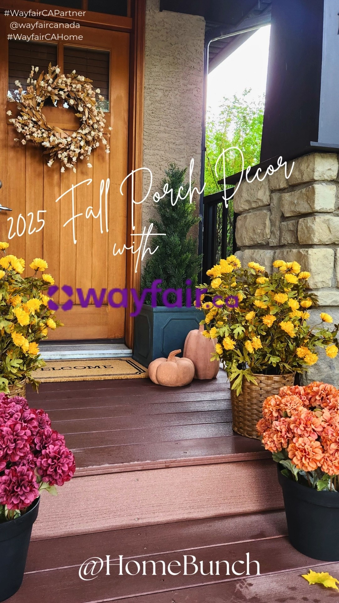 Wayfair Canada has everything you need to decorate your porch for Fall. It’s a one-stop for all of your fall decor needs. As you can see in this video, I created a simple yet welcoming porch that captures the essence of fall, proving that beauty can thrive in simplicity.
Follow my shop @HomeBunch on the LTK app to shop this post and get my exclusive app-only content!

#WayfairCAPartner, @wayfaircanada #WayfairCAHome #falldecor #homedecor #porchdecor #fallporchdecor #porchfalldecor #porchfallideas #porchfalldecoratingideas #fallwreath #wreath #seasonal #seasonaldecor #autumndecor #homefalldecor #homefallideas #homesale

#LTKSaleAlert #LTKStyleTip #LTKHome