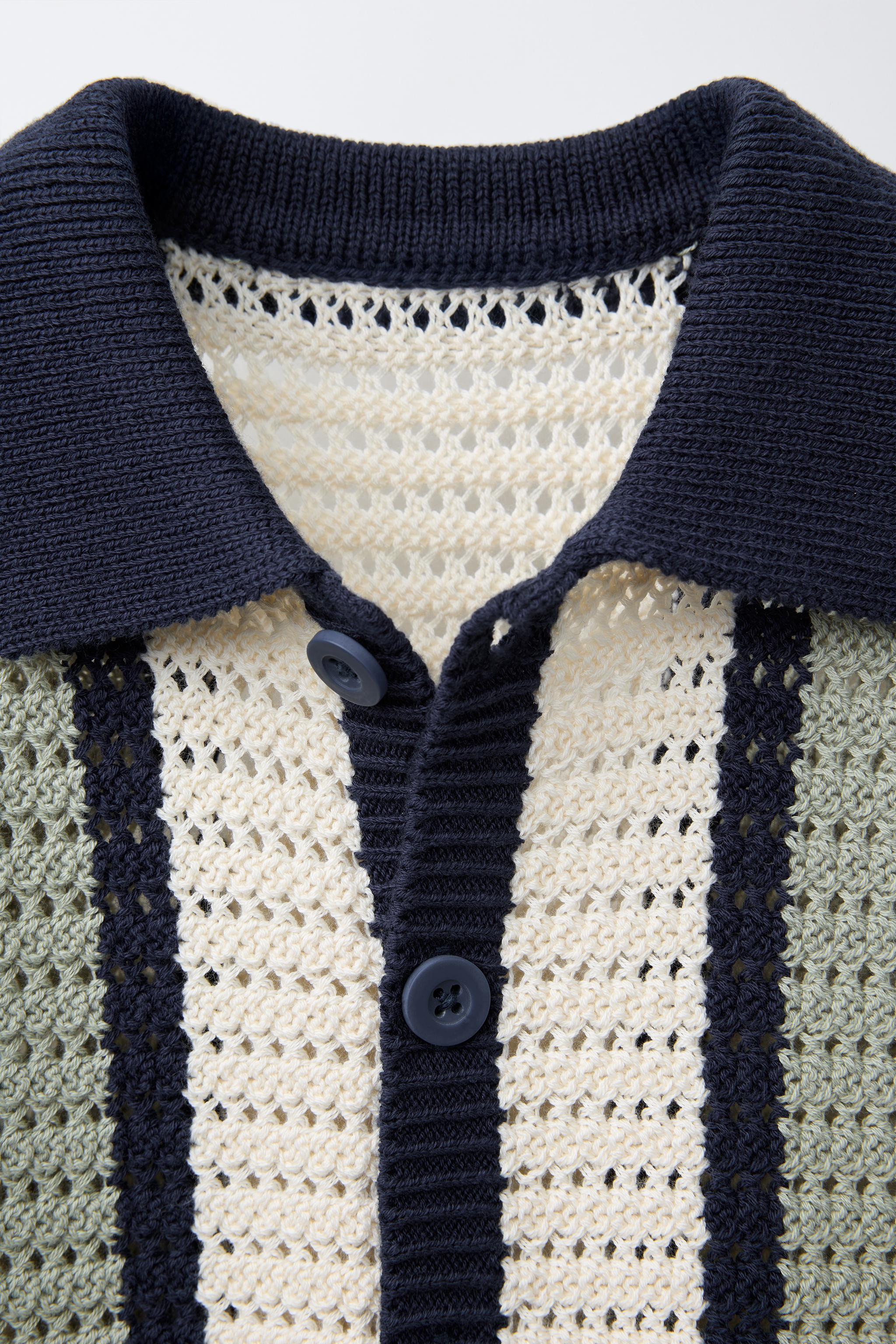 STRIPED KNIT SHIRT | Zara US