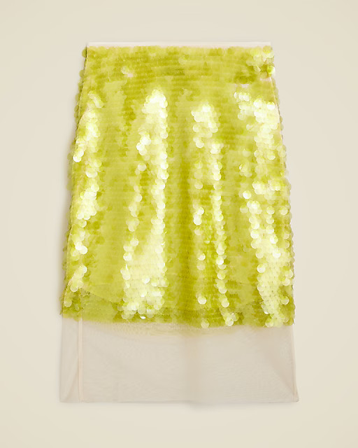 Collection sequin paillette midi skirt | J. Crew US