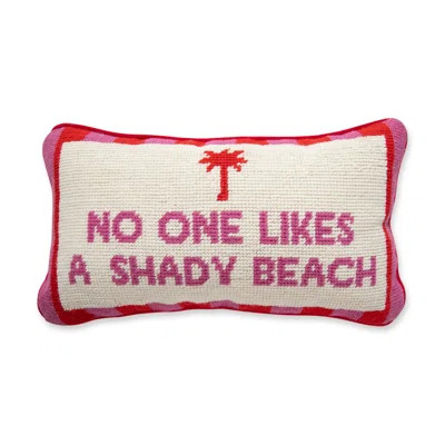 Shady Beach Needlepoint Pillow | Wayfair Professional