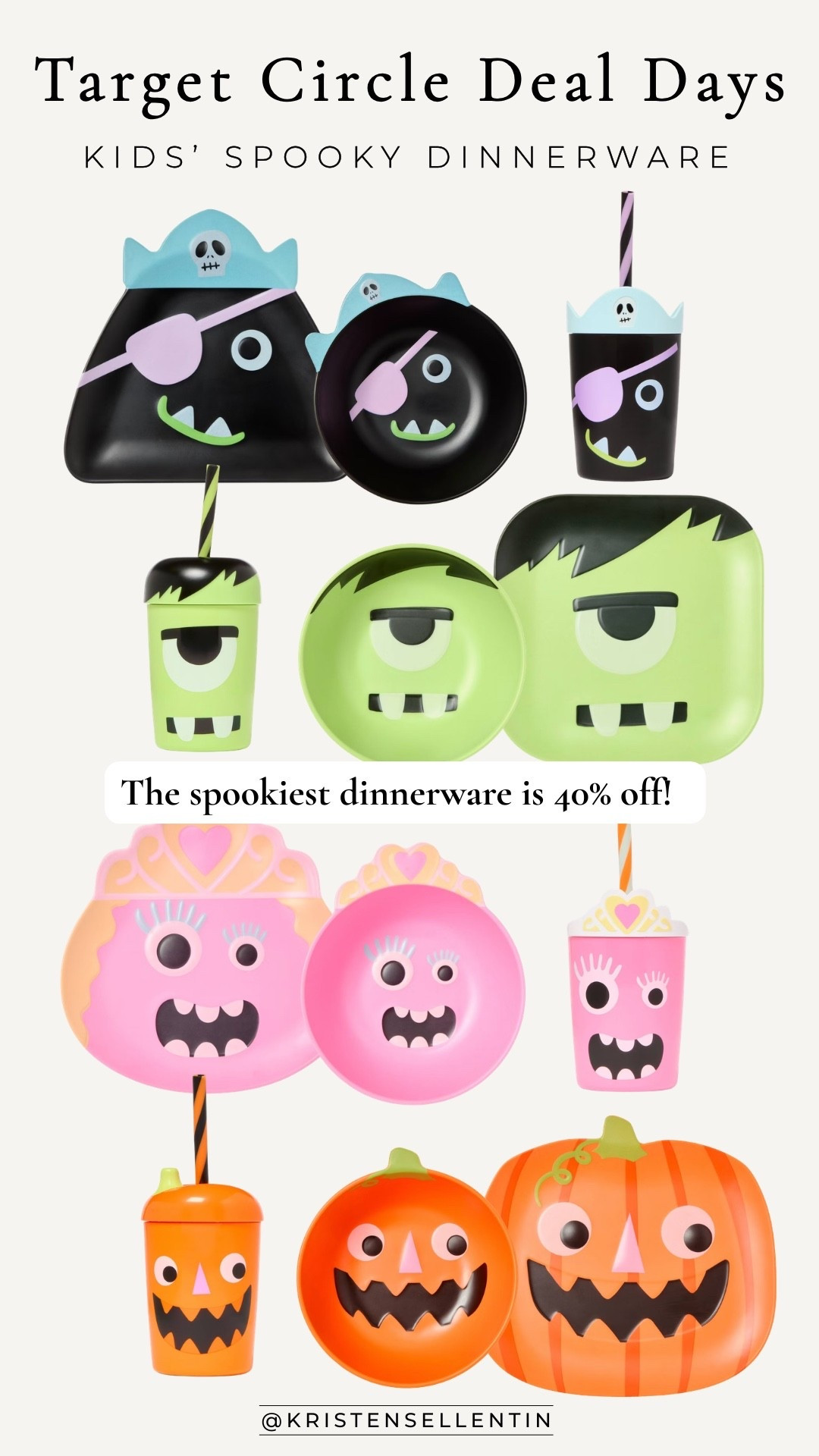 Target Circle Deal Days! Kids spooky dinnerware is 40% off!