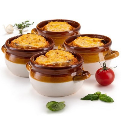 Kook French Onion Soup Bowls, Crocks with Handles, 18 oz, Set of 4. | Target