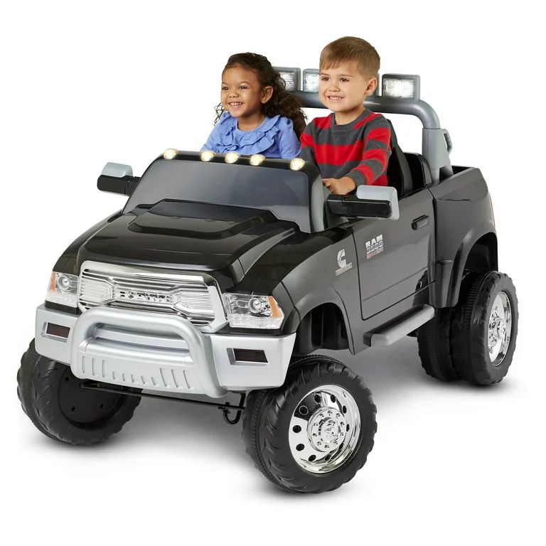 Kid Trax, Ram 3500 Dually, 12 Volt, Battery Powered Ride-On toy, Black, Pick Up truck - Walmart.c... | Walmart (US)