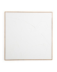 30x30 White On White Abstract Walnut Framed Wall Art | Home | T.J.Maxx | TJ Maxx
