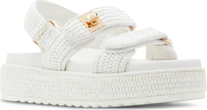 Steve Madden Bigmona Raffia Slingback Platform Sandal (Women) | Nordstrom | Nordstrom