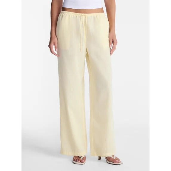 No Boundaries Drawstring Beach Pant, Women's and Women's Plus | Walmart (US)