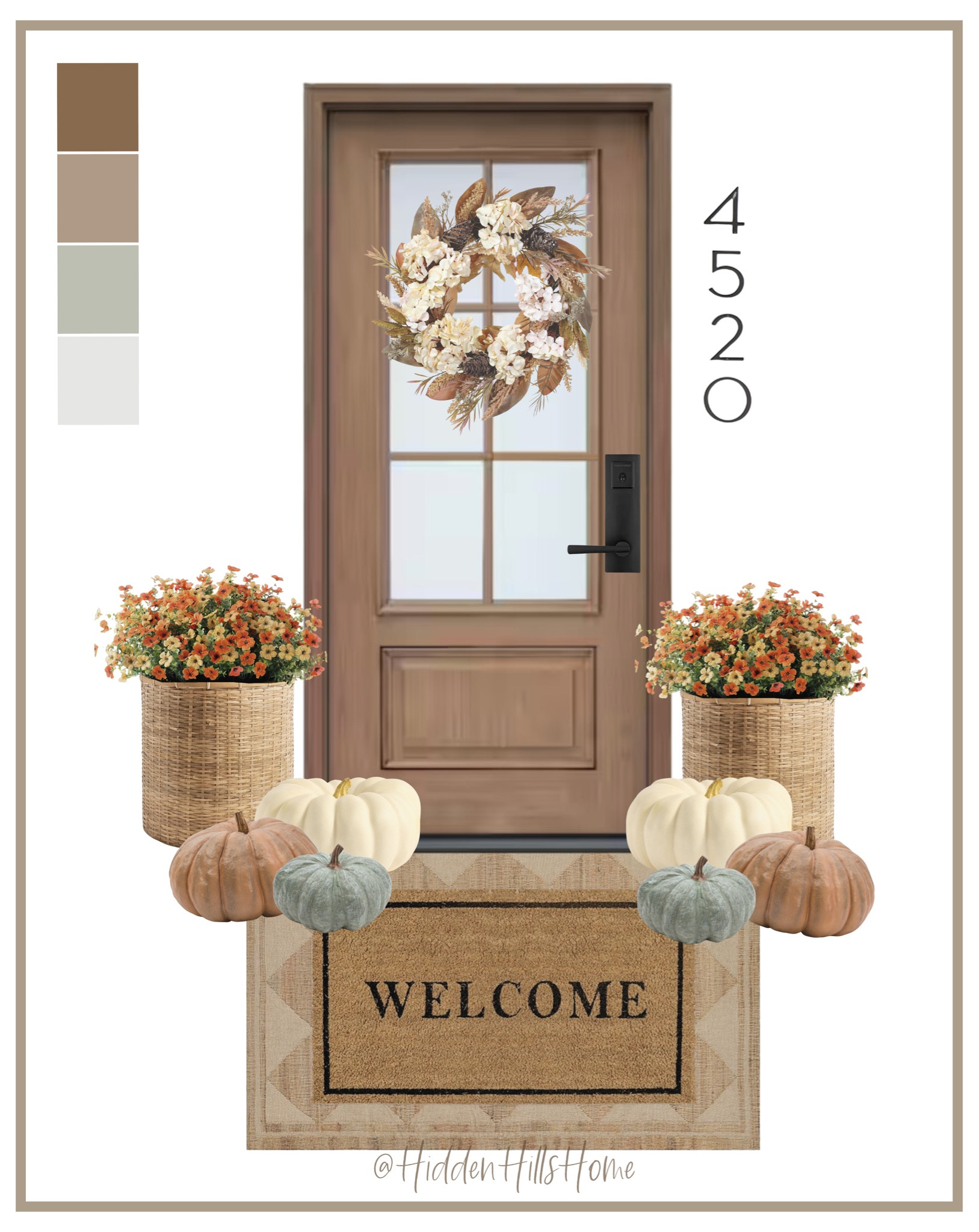 Fall front porch decor, fall wreath, fall doormat, fall pumpkins, cute fall decor ideas #falll

#LTKHome #LTKStyleTip #LTKSaleAlert