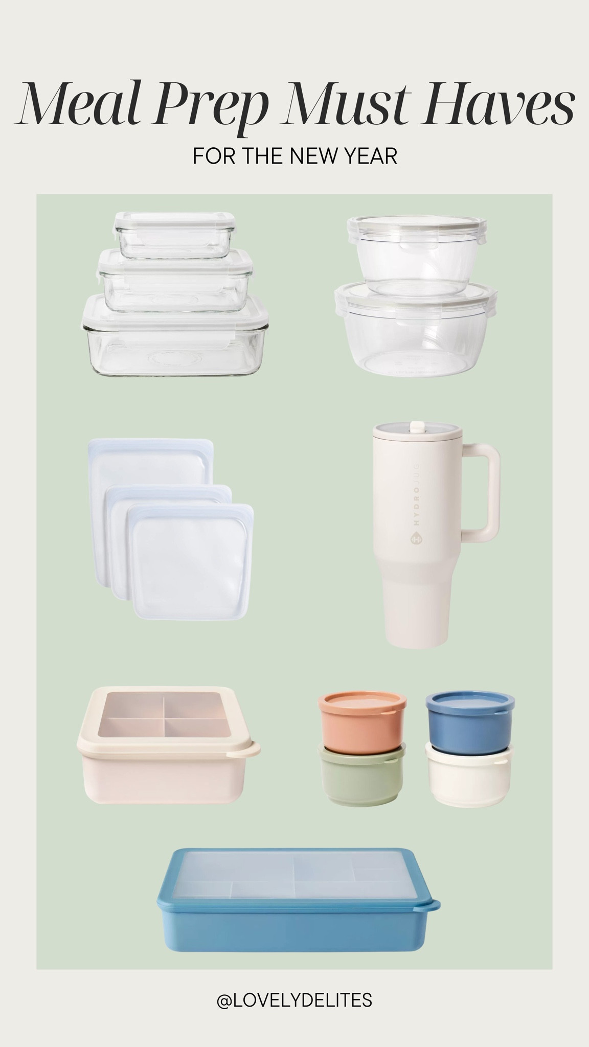 My meal prep must haves for the New Year! ✨