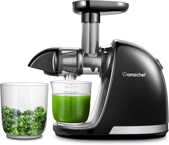 amzchef Masticating Juicer, Slow Juicer Extractor, Cold Press Juicers with Quiet Motor/Reverse Fu... | Amazon (US)