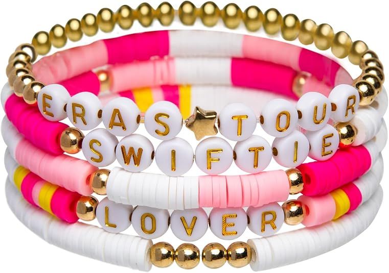 Artlunar 5 Pack Cute Girl Bracelets Gifts For Teens - Singer Inspired Bracelets | Amazon (US)