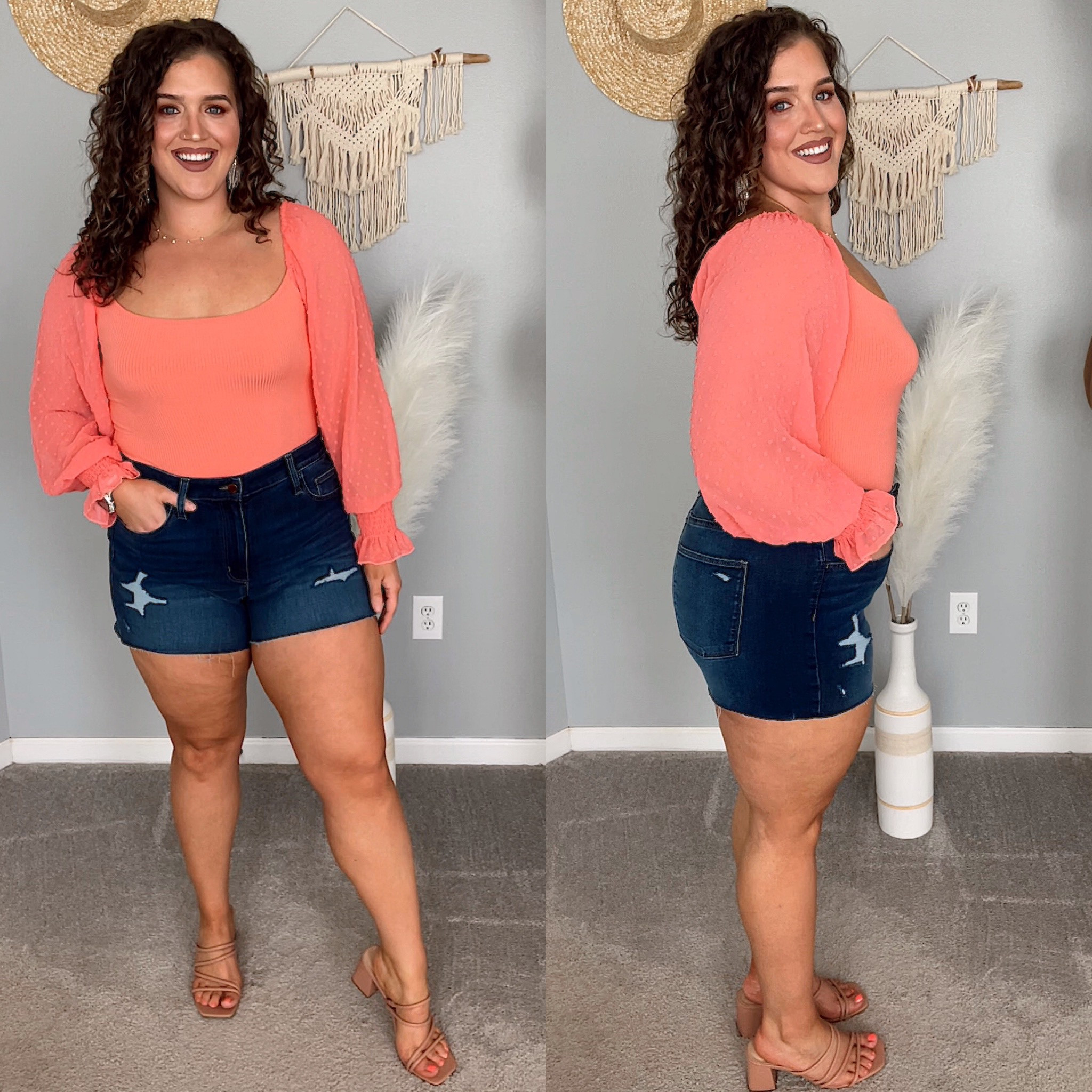 Midsize affordable jean shorts try on from Target under $25! 🎯
Bodysuit: L - original color sold out lining similar
Dark wash shorts: 14
#midsizeoutfits #ootd #springoutfits #summerstyle #bodysuit #shorts #jeanshorts #denimshorts #casualoutfits #affordablefashion 

#LTKSeasonal #LTKcurves #LTKstyletip