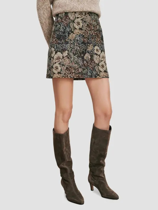 Veronica Beard Women's Ohemia Mini Skirt - Dark Eggplant Multi - Size 0 | Saks Fifth Avenue