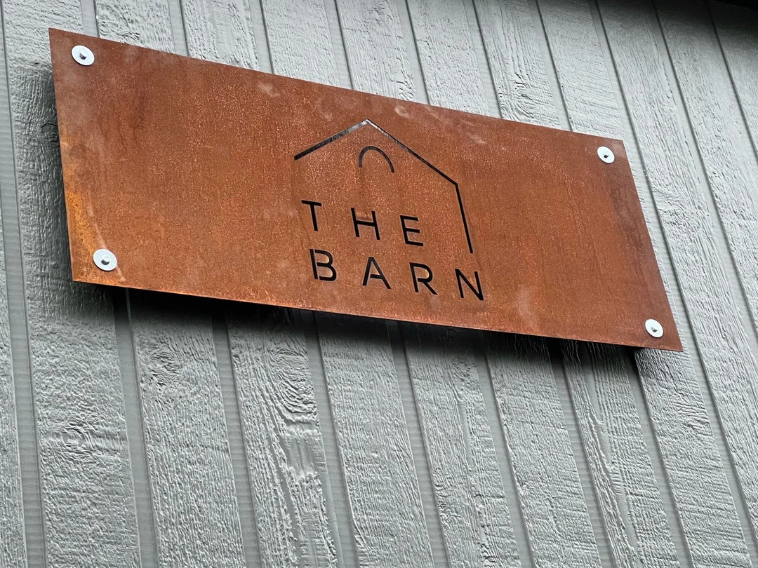 Custom Corten Steel Farm Sign: Rusted Metal Barn Plaque | Etsy (US)