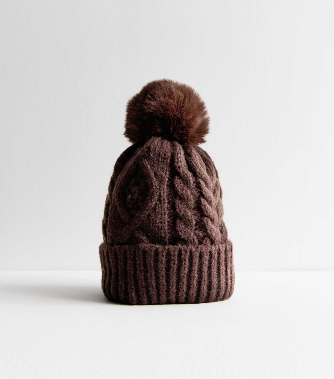 Brown Faux-Fur Pom Pom Bobble Hat
						
						Add to Saved Items
						Remove from Saved Items | New Look (UK)