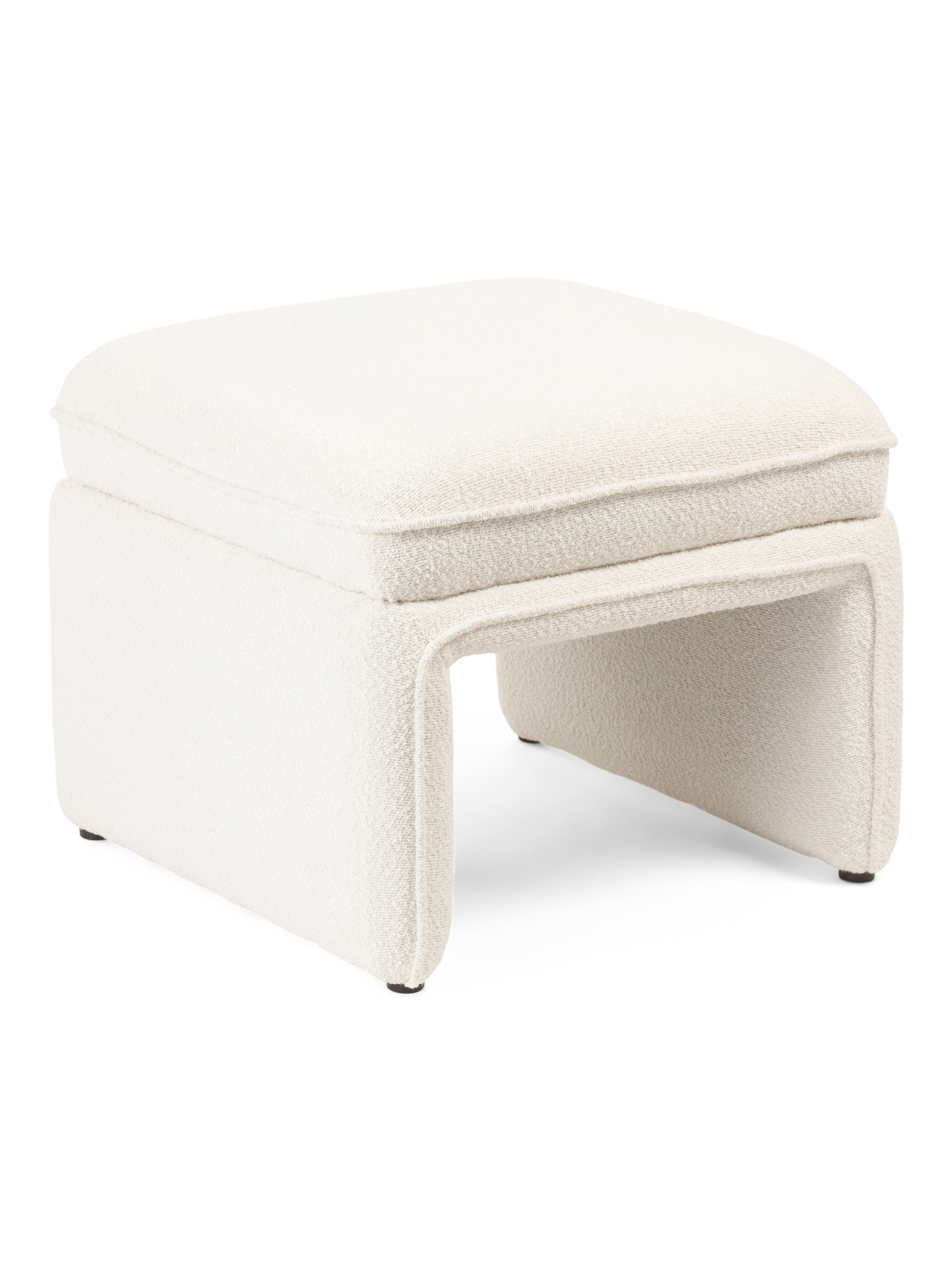 24in Kemp Boucle Ottoman | TJ Maxx