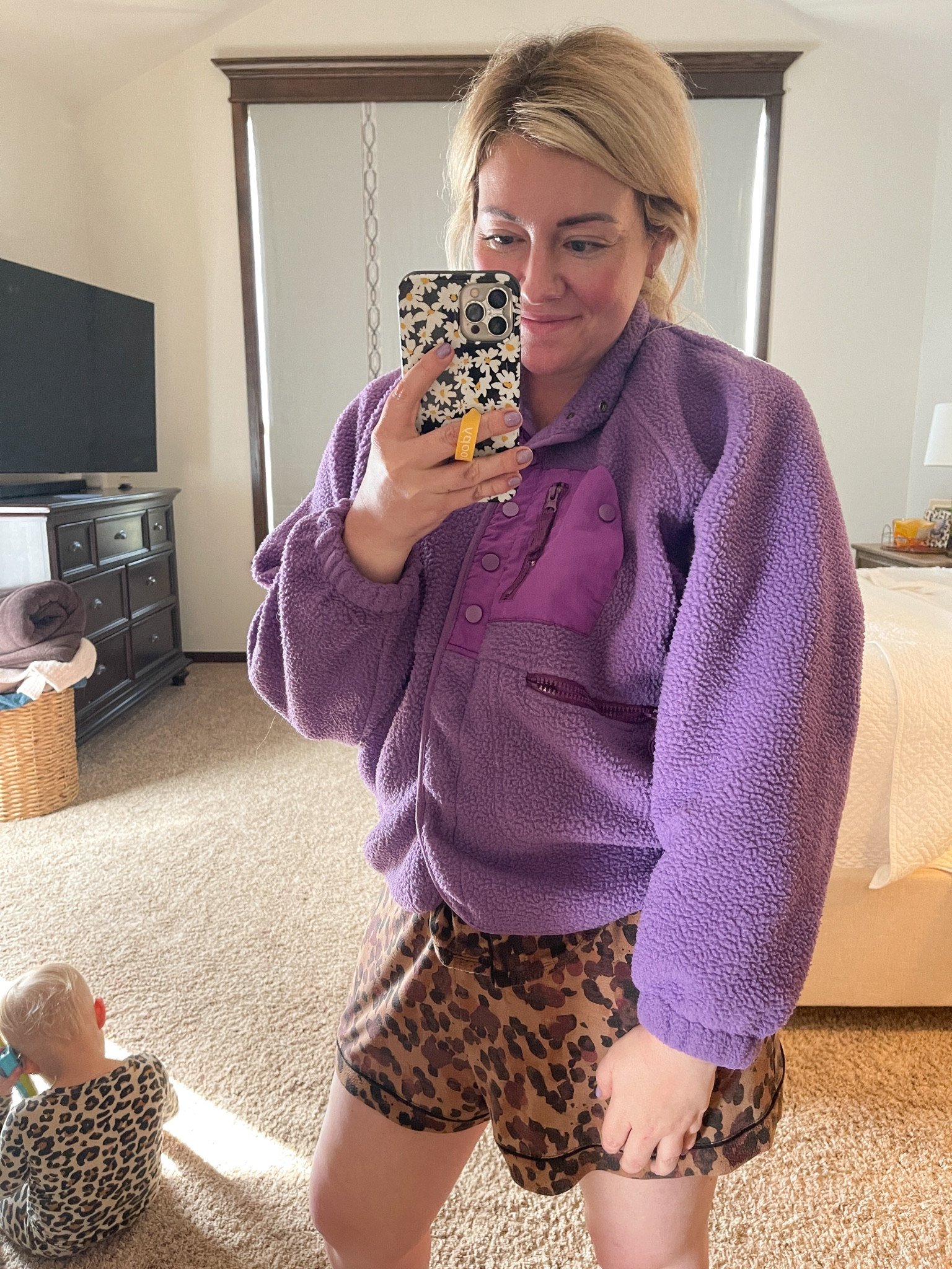 My most favorite fleece button up jacket this year! Comes in so many colors! 