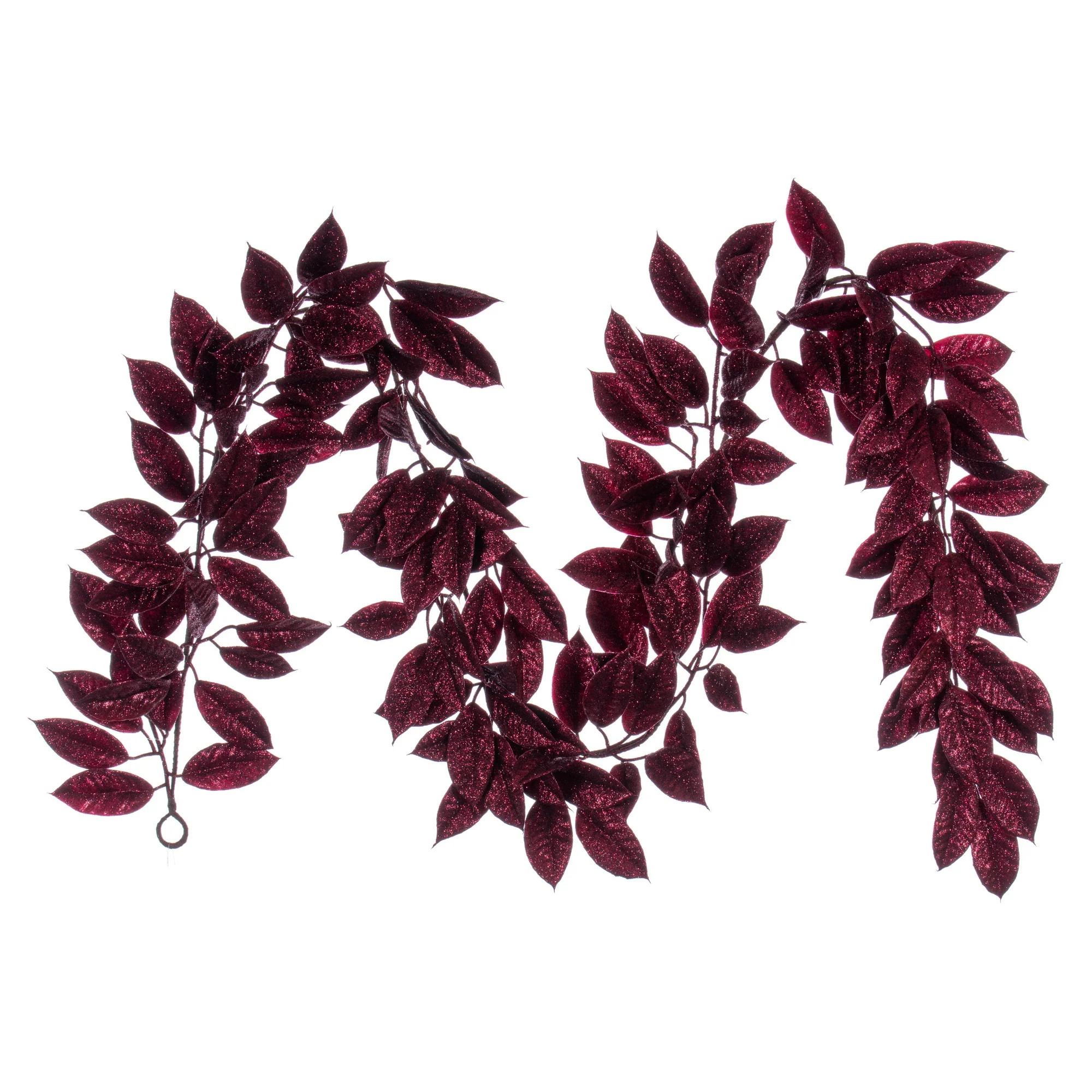 Primrue 6' Burgundy Artificial Gardenia Glitter Garland | Wayfair | Wayfair North America