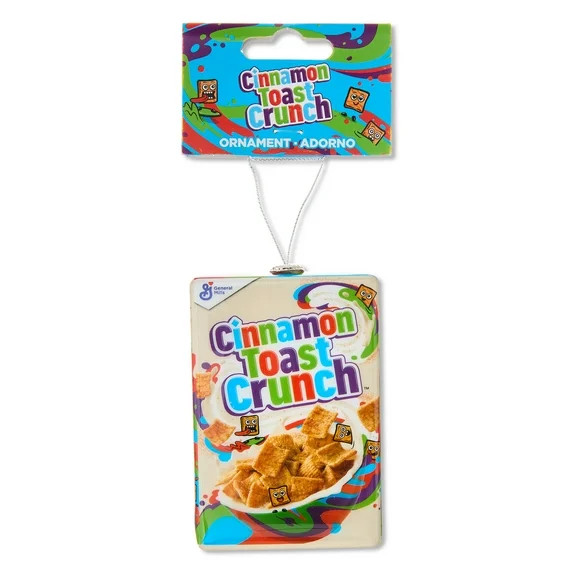 Cinnamon Toast Crunch Decoupage Holiday Ornament, White, Collectible, by Ruz - Walmart.com | Walmart (US)