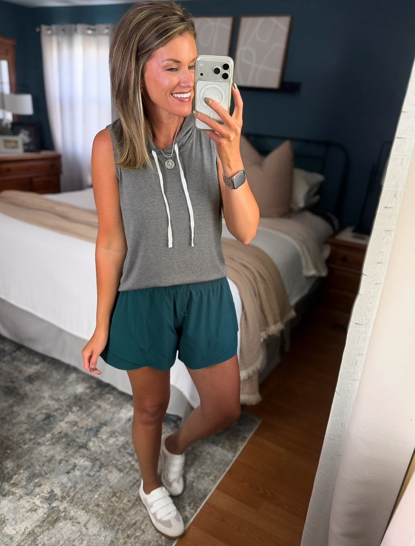 Affordable athleticwear finds. 
Top/ small
Shorts / medium

#LTKSeasonal #LTKOver40 #LTKActive