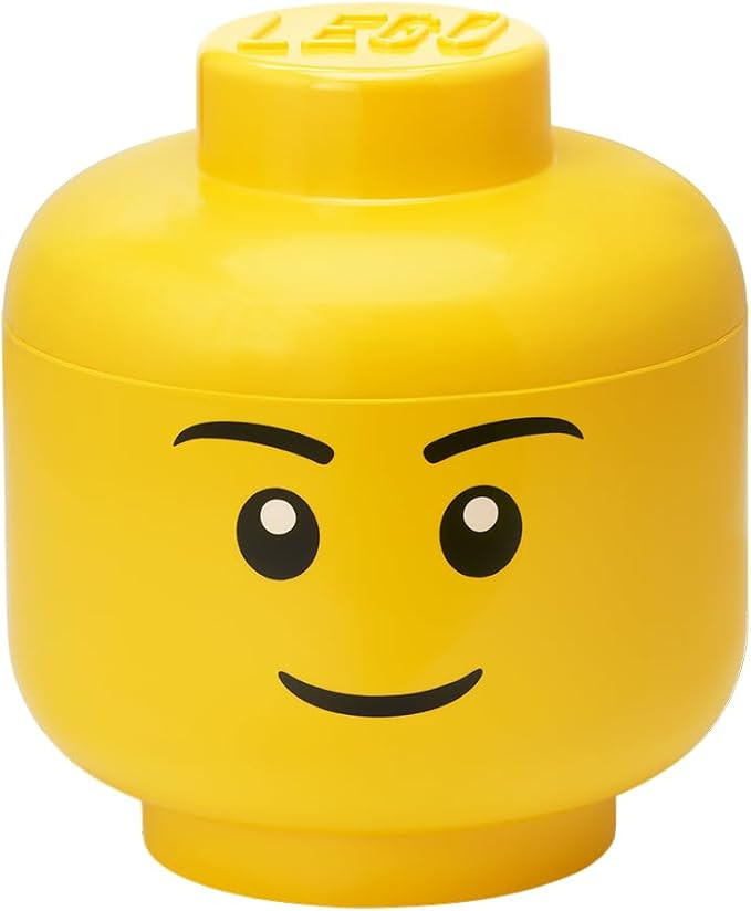 Room Copenhagen LEGO Storage Head, Large, Boy | Holds about 500 bricks | Amazon (US)