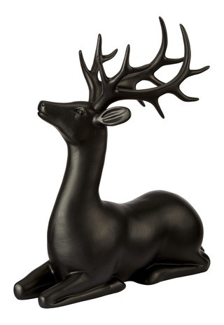 CANVAS The Night Before Christmas Collection Sitting Matte Black Deer, 10.75-in | Canadian Tire