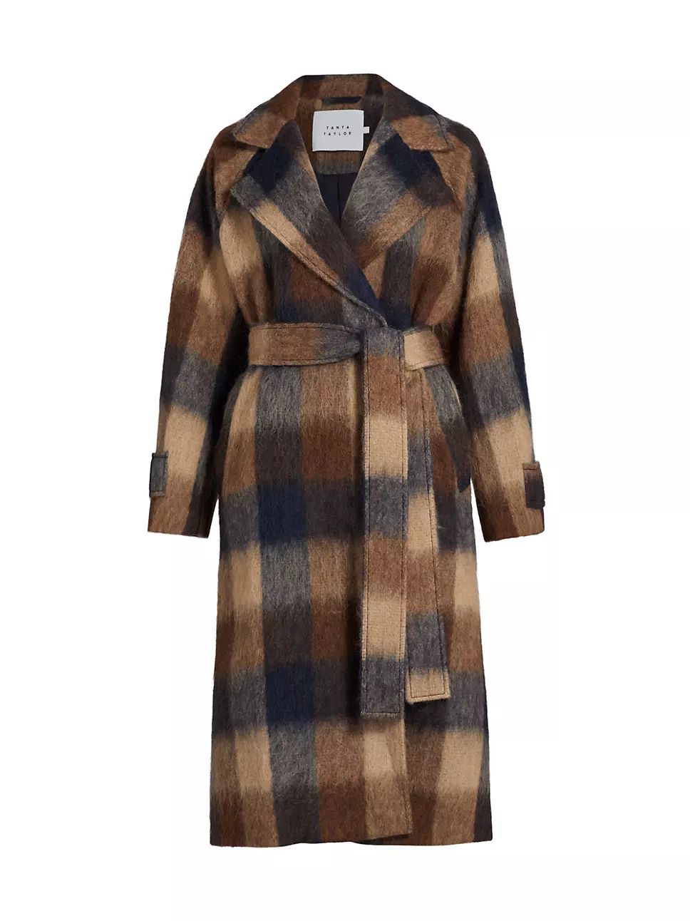 Randi Wool-Blend Checkered Coat | Saks Fifth Avenue