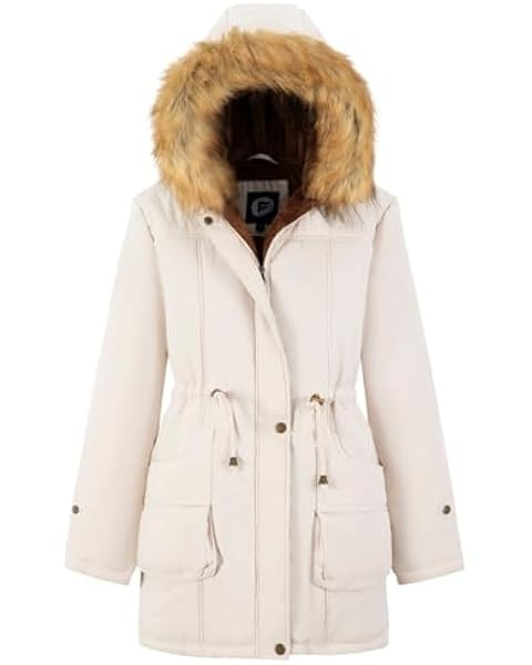 WenVen Women's Winter Long Puffer Coat Parka Jacket with Faux Fur Removable Hood | Amazon (US)