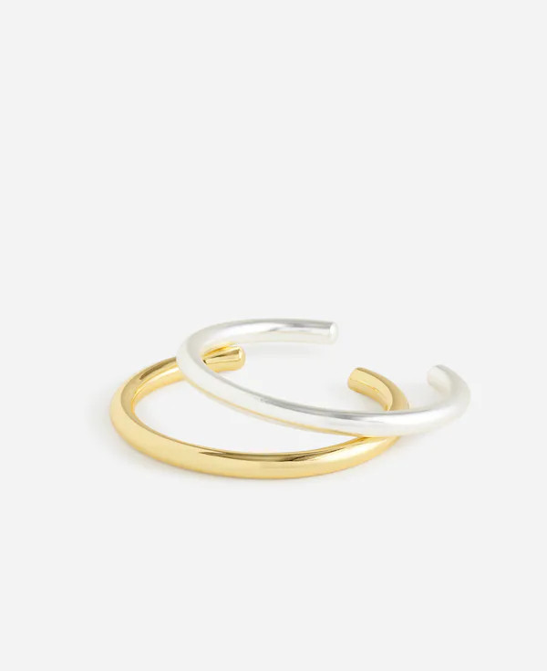 Two-Pack Mixed-Metal Cuff Bracelet Set | Madewell | Madewell