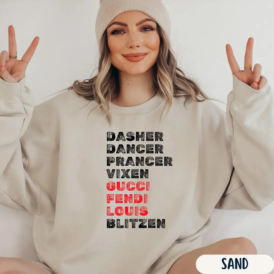 Funny Holiday Sweatshirt Designer, Holiday Sweatshirt, Santa Sweater, Mom Christmas Sweatshirt, C... | Etsy (US)