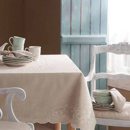 Lenox French Perle Linen Tablecloth, One Size, Beige | JCPenney