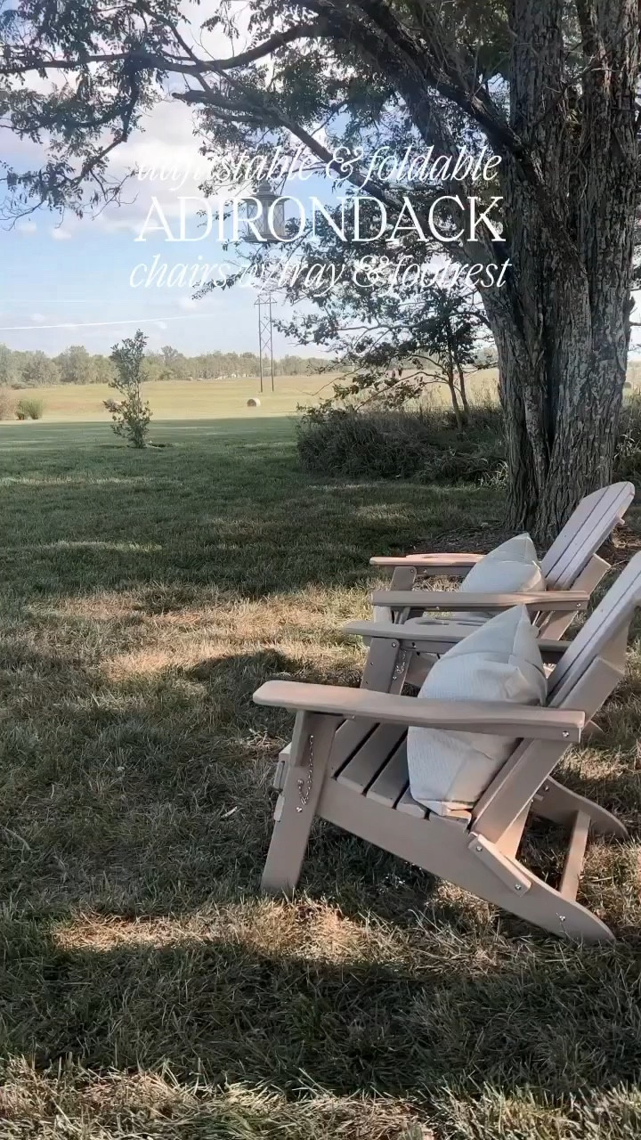 I have had these Adirondack chairs since 2023 and they are still in AMAZING condition. They wash up so well! They have sat outside all summer, all winter … out in the elements since 2023. ☀️

#LTKHome #LTKSeasonal