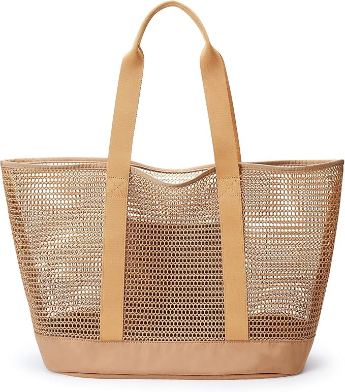 KALIDI FANCY FOREST Beach Mesh Tote Bag, Womens Shoulder handbag MAX 27L Grocery Bag | Amazon (US)
