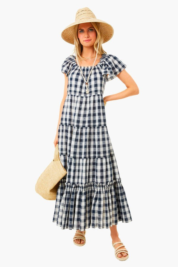 Navy Heart Check The Nightingale Dress | Tuckernuck (US)