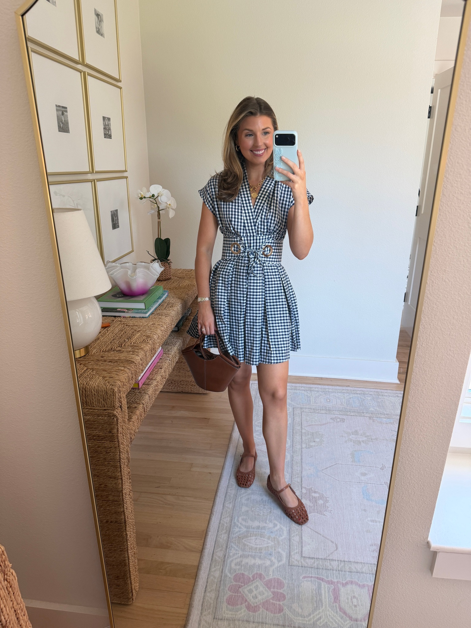 Gingham mini! Wearing a S