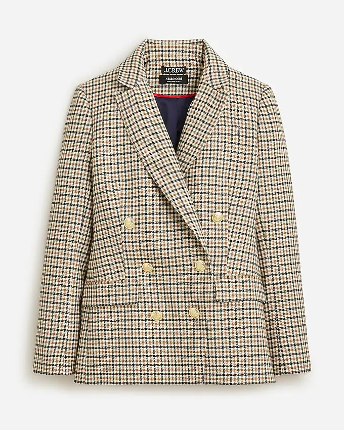 Brynn blazer in plaid Italian wool-blend | J. Crew US