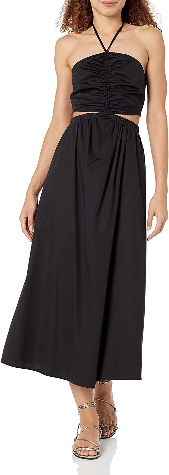 The Drop Women's Brinda Cotton Cut-Out Halter Maxi Dress | Amazon (US)