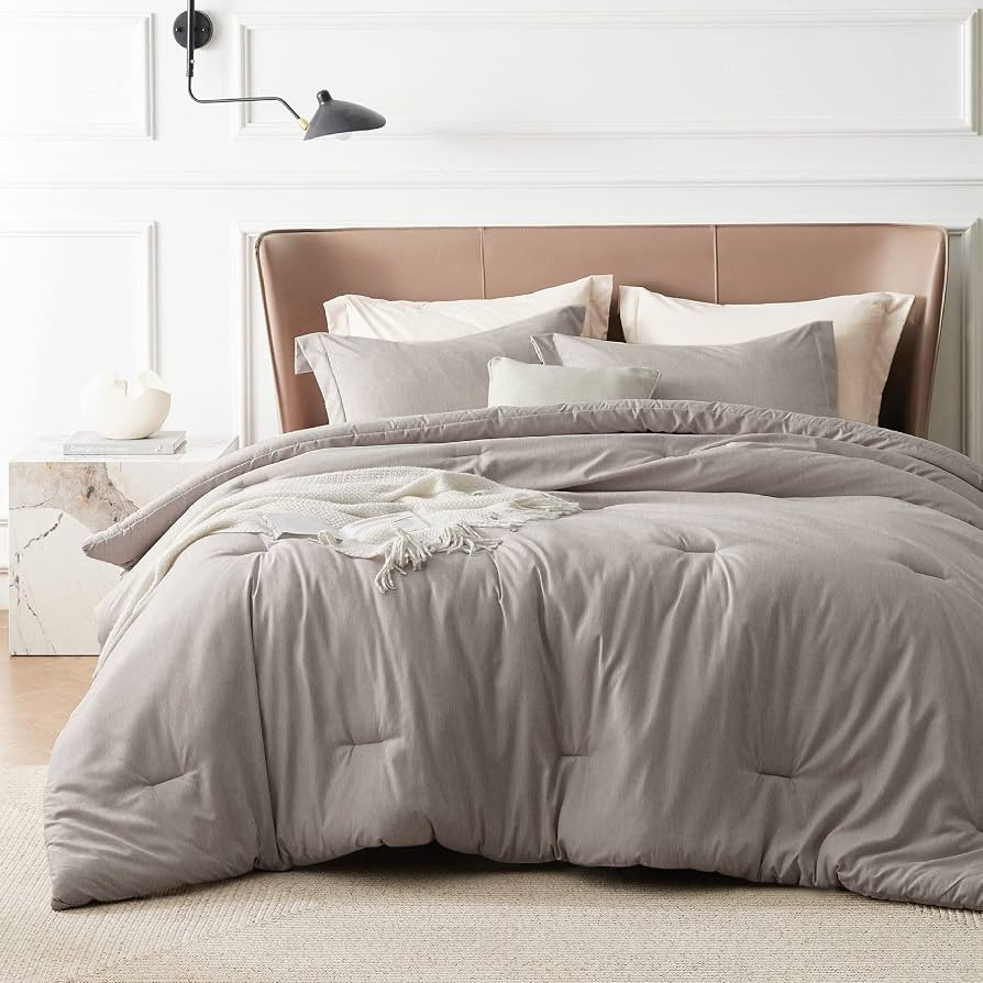 Bedsure King Comforter Set Kids - Linen Comforter King Size, Soft Bedding for All Seasons, Cation... | Amazon (US)
