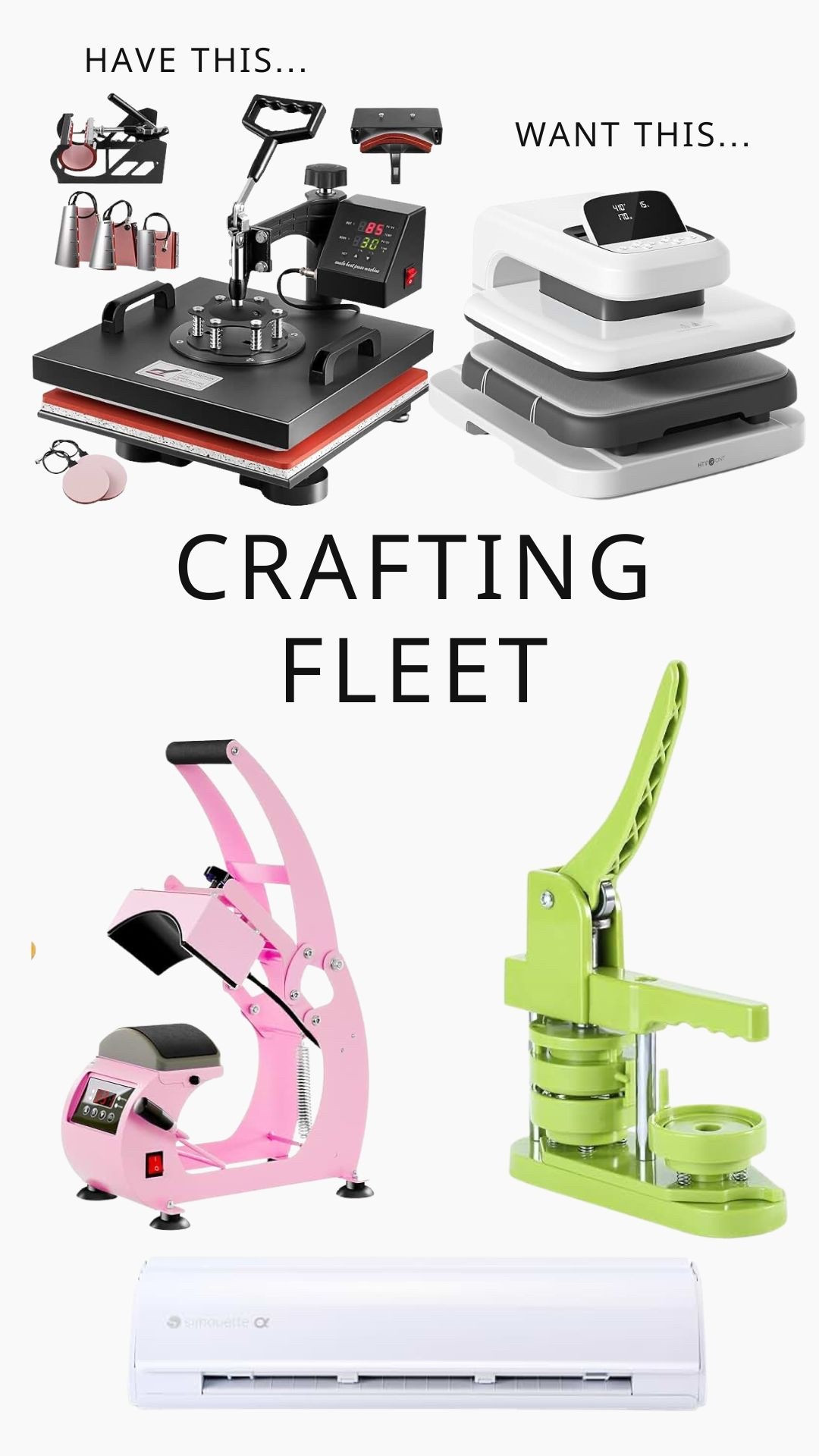 All of my crafting machines 💪🏻

#craft #crafts #diy 

#LTKHome #LTKmomlife #LTKSaleAlert