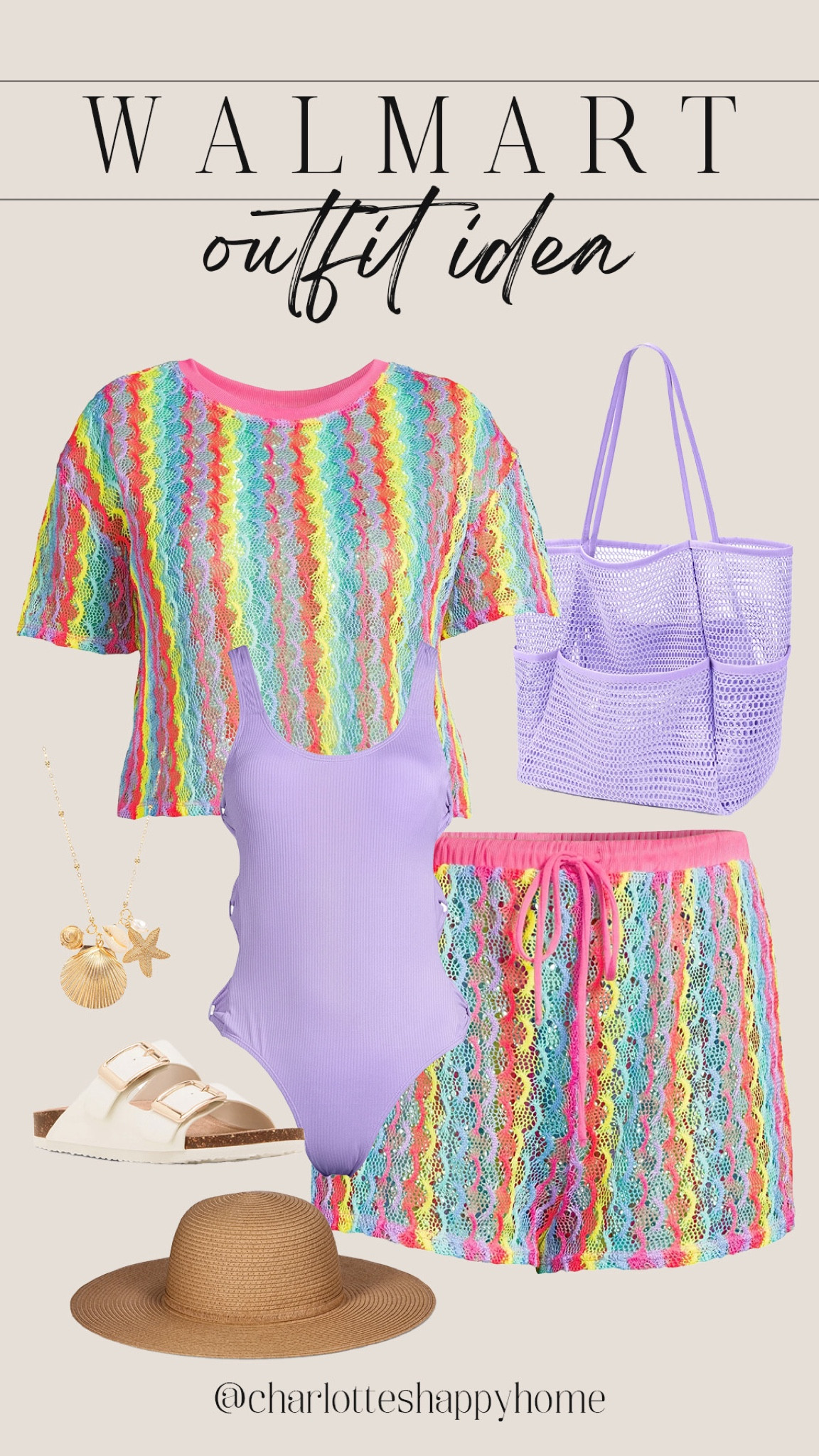 Colorful and fun summer swim look from Walmart! 

#walmartfinds

Walmart finds. Walmart fashion. Walmart swim. Walmart summer look. Walmart purple swimsuit. Walmart colorful crochet swim coverup set  

#LTKSeasonal #LTKStyleTip #LTKSwim