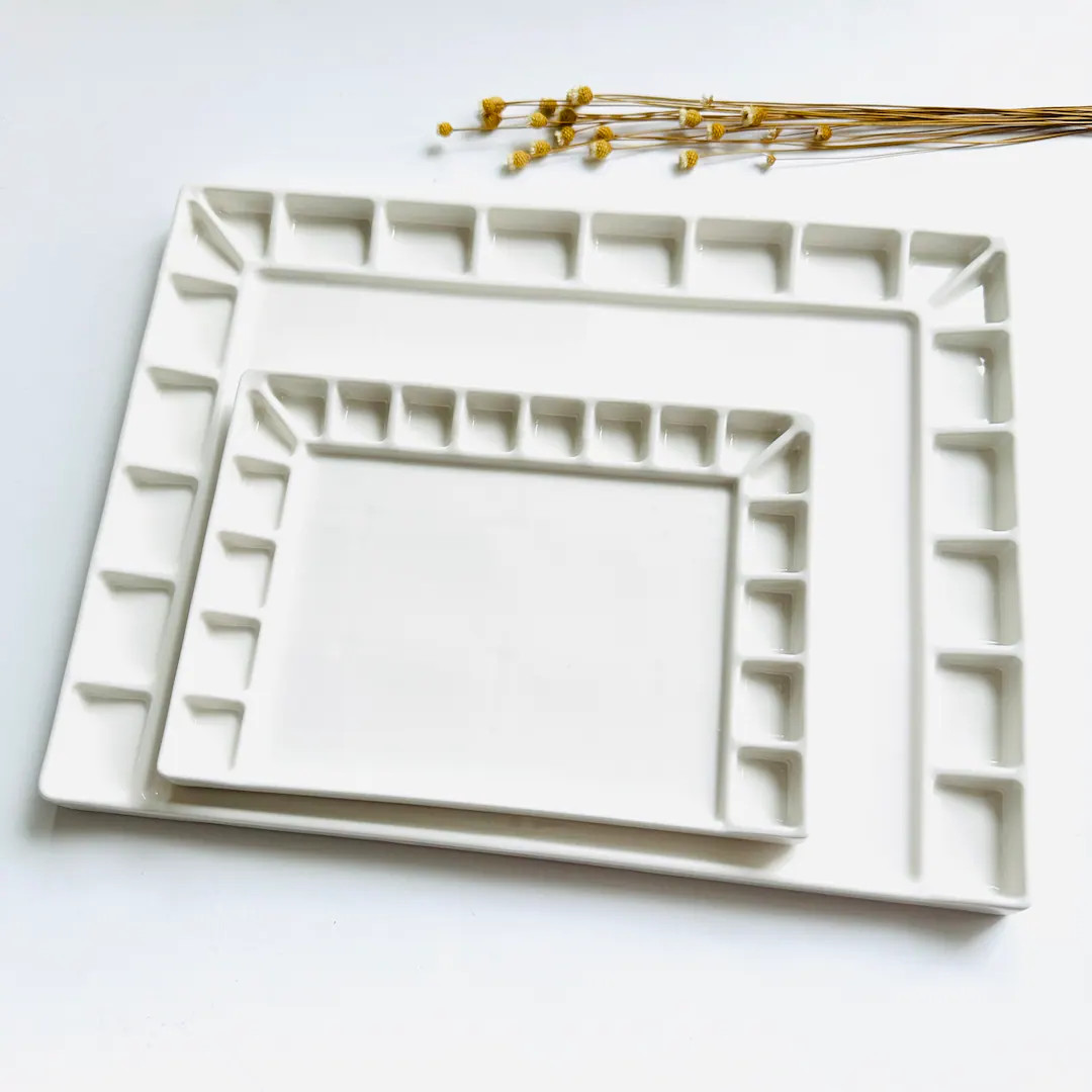 Suimolly Ceramic Watercolor Palette, 18-well / 20-well / Ceramic Paint Palette for Artists, Gift ... | Etsy (US)