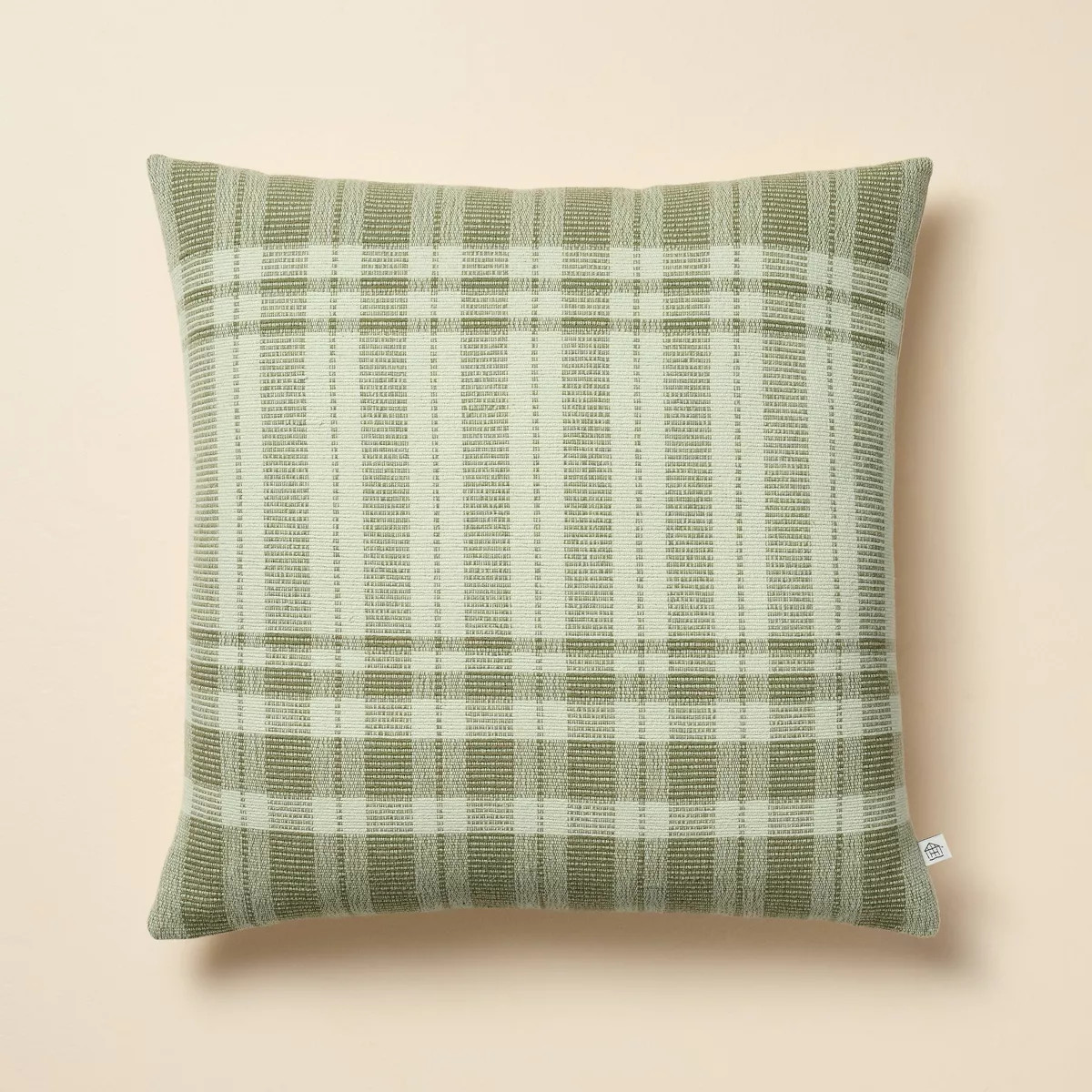18"x18" Tonal Plaid Square Throw Pillow - Hearth & Hand™ with Magnolia | Target