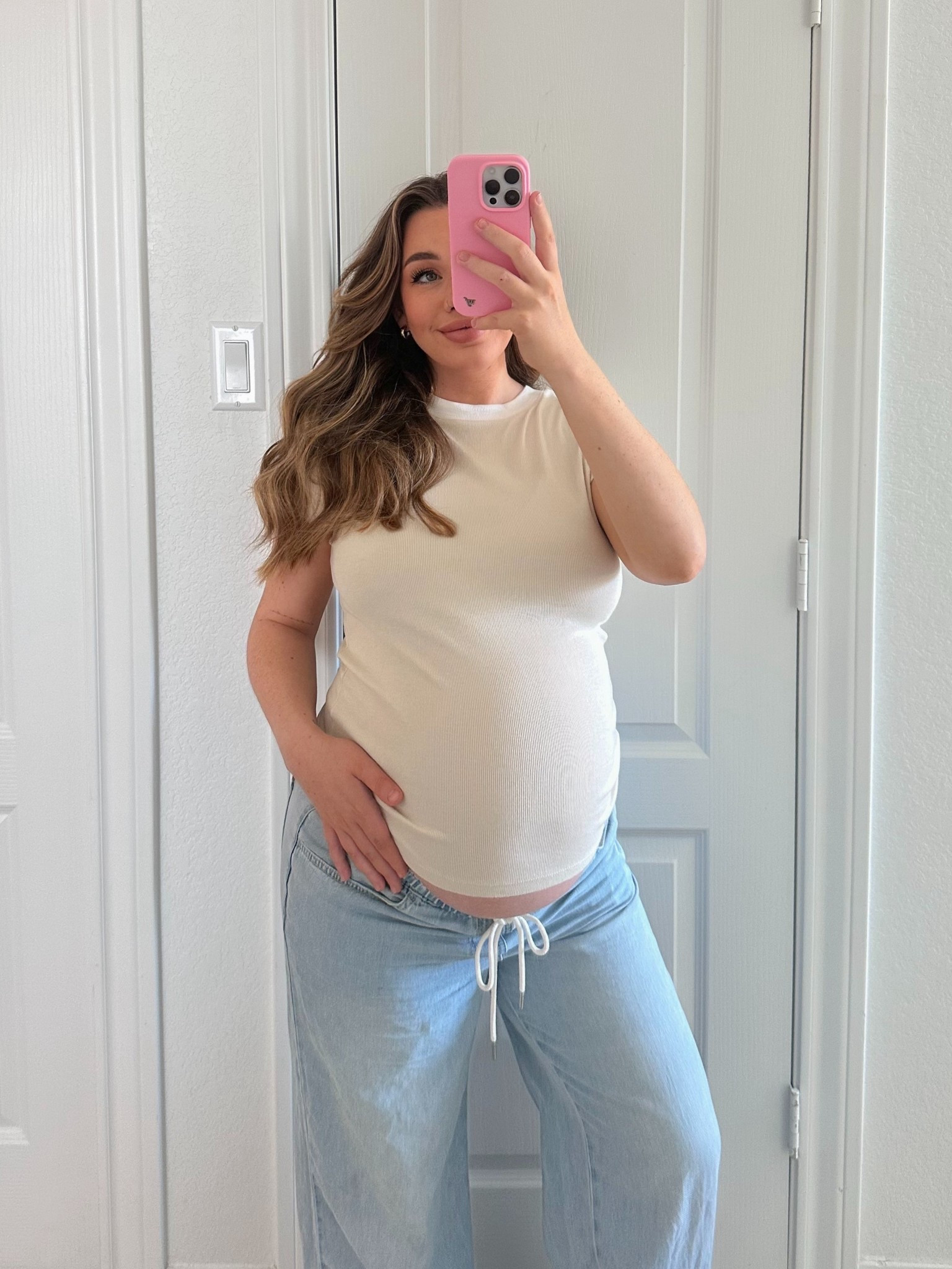 wearing a medium in top & bottom - super stretchy!

#LTKFindsUnder50 #LTKPetite #LTKBump